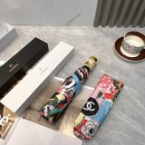 高品質 2024 シャネル 新作 雨晴兼用3段折りたたみ傘 自動開閉 偽物