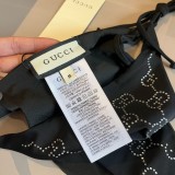 人気急上昇 2024 グッチ 新作 水着レディース ホルターネック上下セット コピー