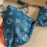 超希少！2024 ルイヴィトン 新作 水着レディース ホルターネック上下セット 偽物