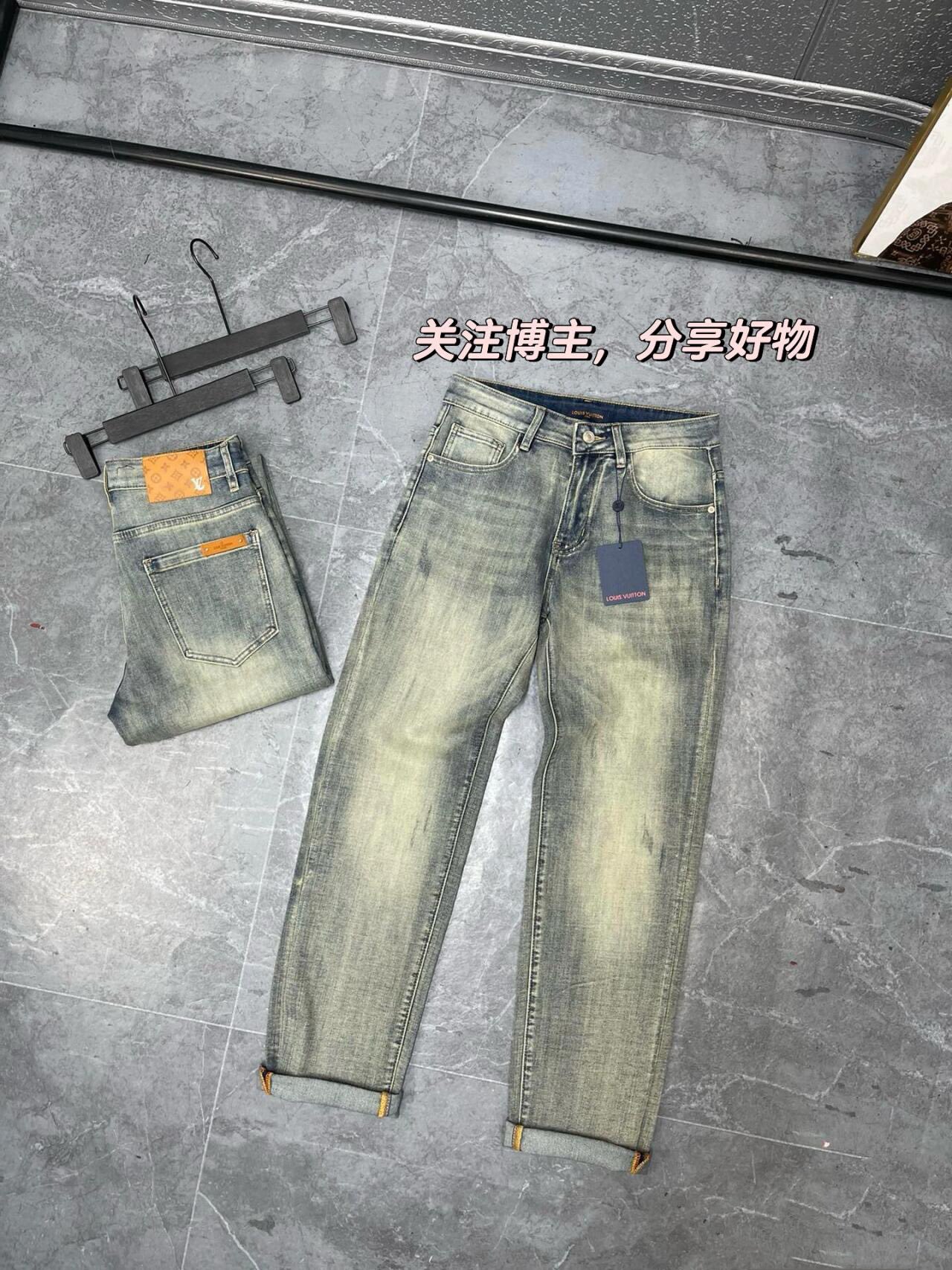 送料込 2025 ルイヴィトン 新作 ジーンズ コピー