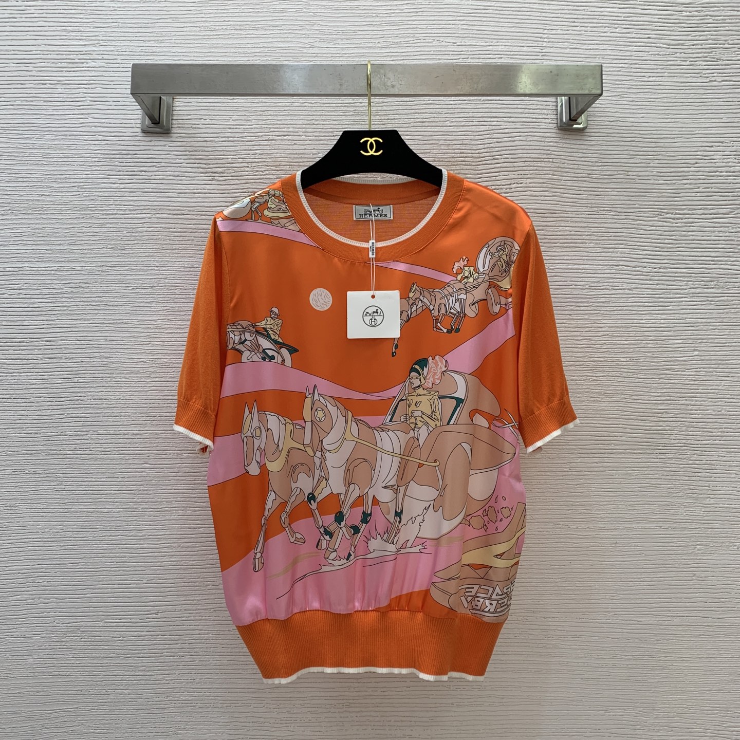 希少♪限定 2025 エルメス 新作 半袖Tシャツ 偽物