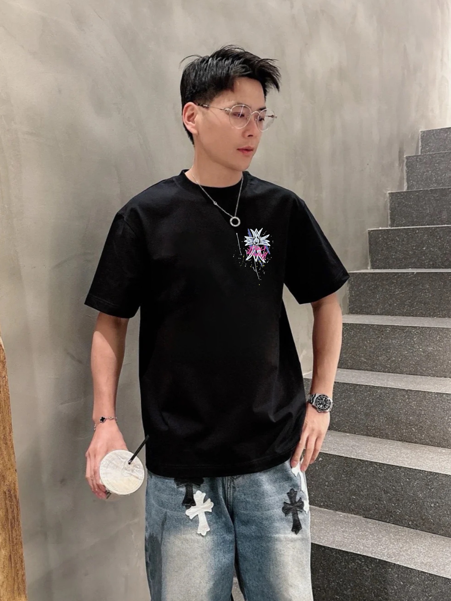 超希少！ 2025 クロムハーツ 新作 半袖Tシャツ 偽物