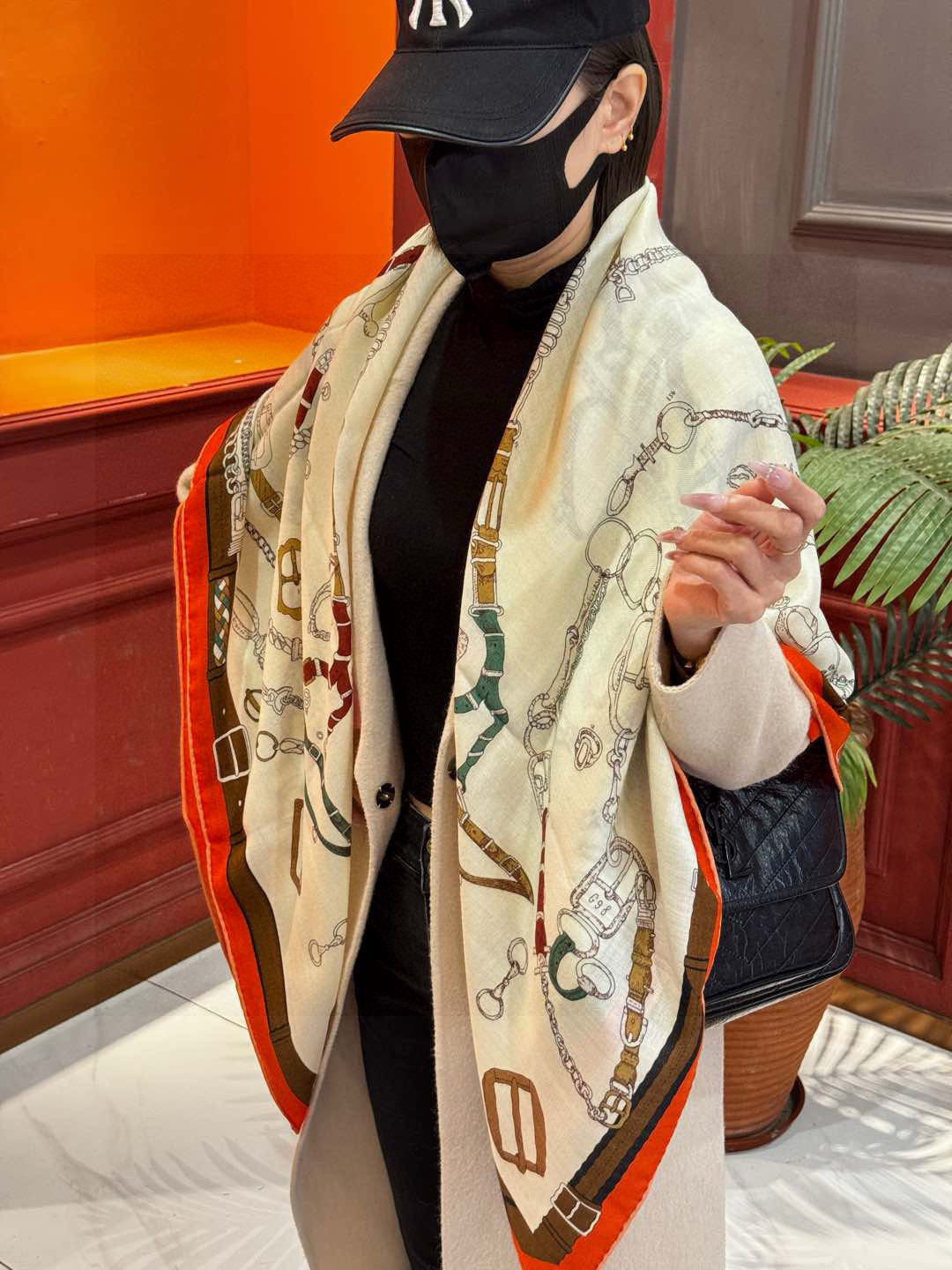 目を惹くカラー 2026 エルメス 新作 マフラー ウール スーパーコピー