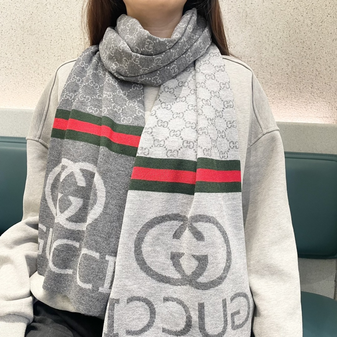 人気爆発☆ 2026 グッチ 新作 マフラー ウール スーパーコピー