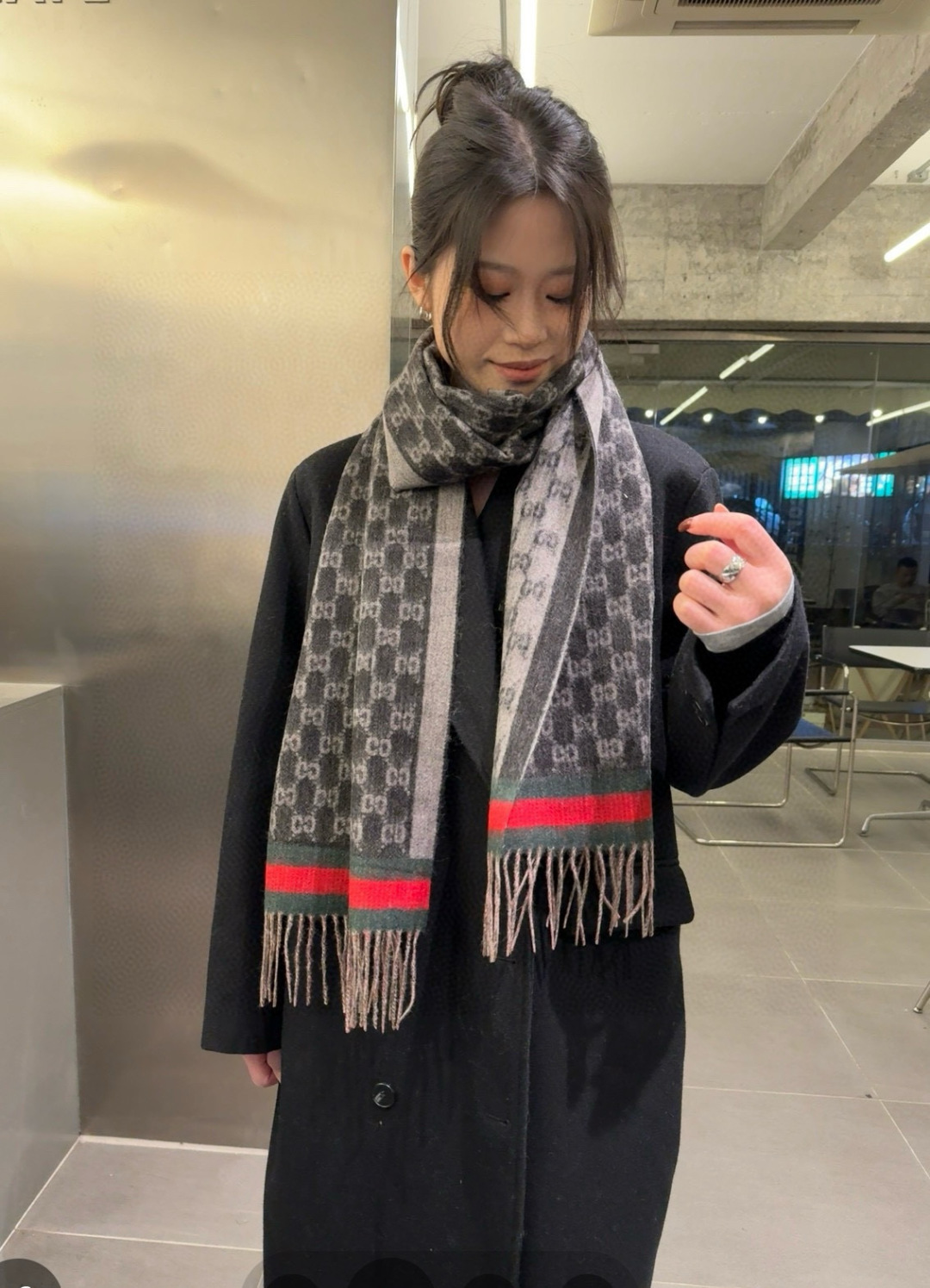 日本未入荷 2026 グッチ 新作 マフラー ウール コピー
