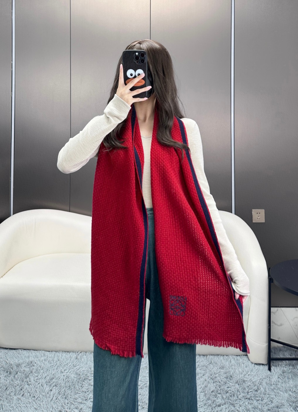 希少♪限定 2026 ロエベ 新作 マフラー ウール 偽物