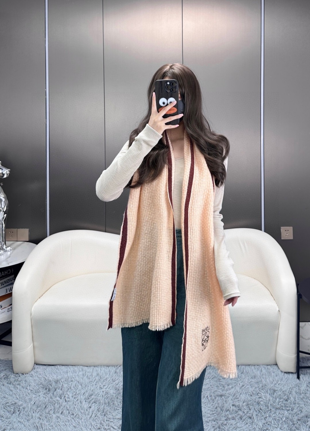 使い勝手良 2026 ロエベ 新作 マフラー ウール コピー