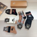 絶対欲しい！2026 バーバリー 新作 ソックス 偽物 5足セット