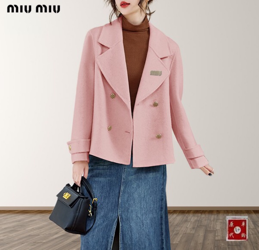 ★日本!!人気！ 2026 ミュウミュウ 新作 カシミヤコート コピー 2色