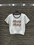 激安価格！ 2026 ミュウミュウ 新作 半袖Tシャツ スーパーコピー 4色