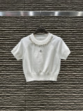 肌触り最高な 2026 シャネル 新作 半袖Tシャツ 偽物 2色