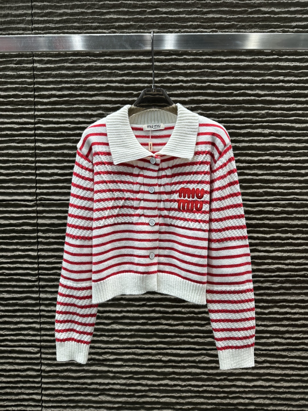 使い勝手良  2026 ミュウミュウ 新作 ニット コピー 2色