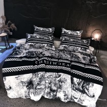 完売必至 ディオール 2026新作 掛け布団カバーセット4点 ダブルサイズ/キングサイズベッド 毛をすりますベッドカバー 新居寝具用品