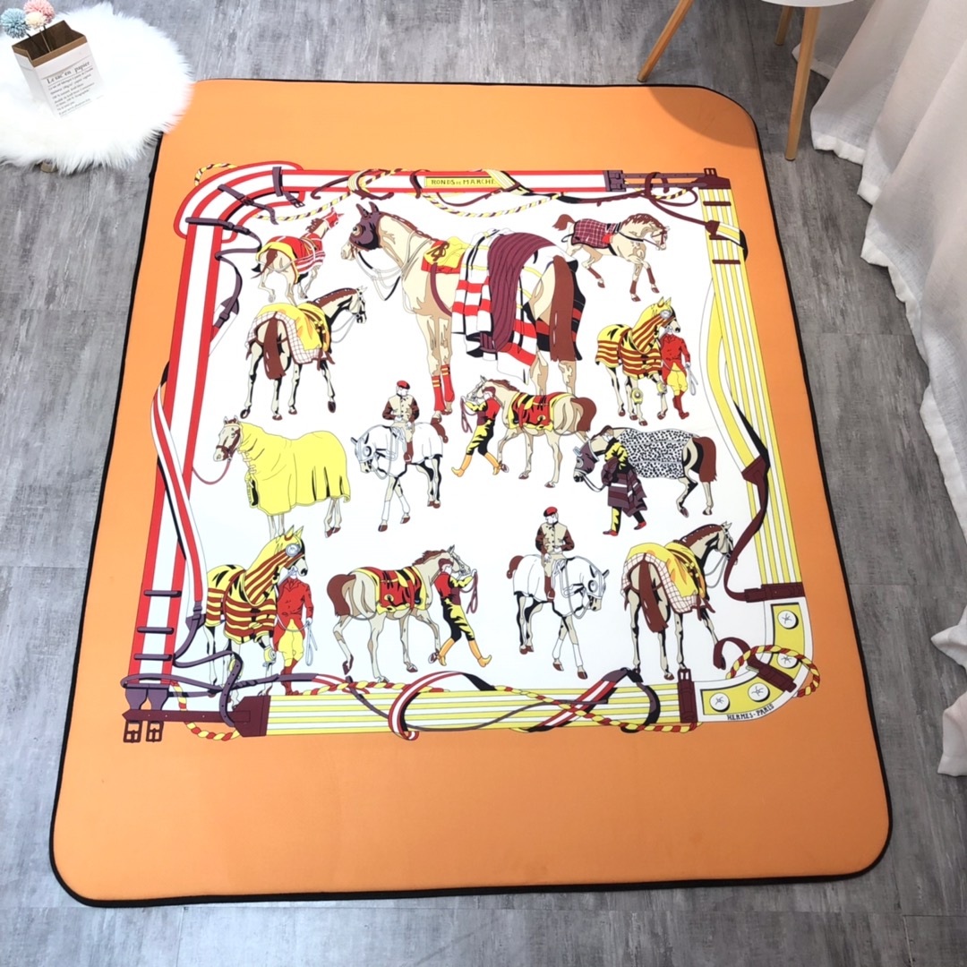 【即発】★ エルメス 2026新作 カーペット絨毯 人気カーペット新品 オールシーズン 絨毯新居マット 新居寝具用品