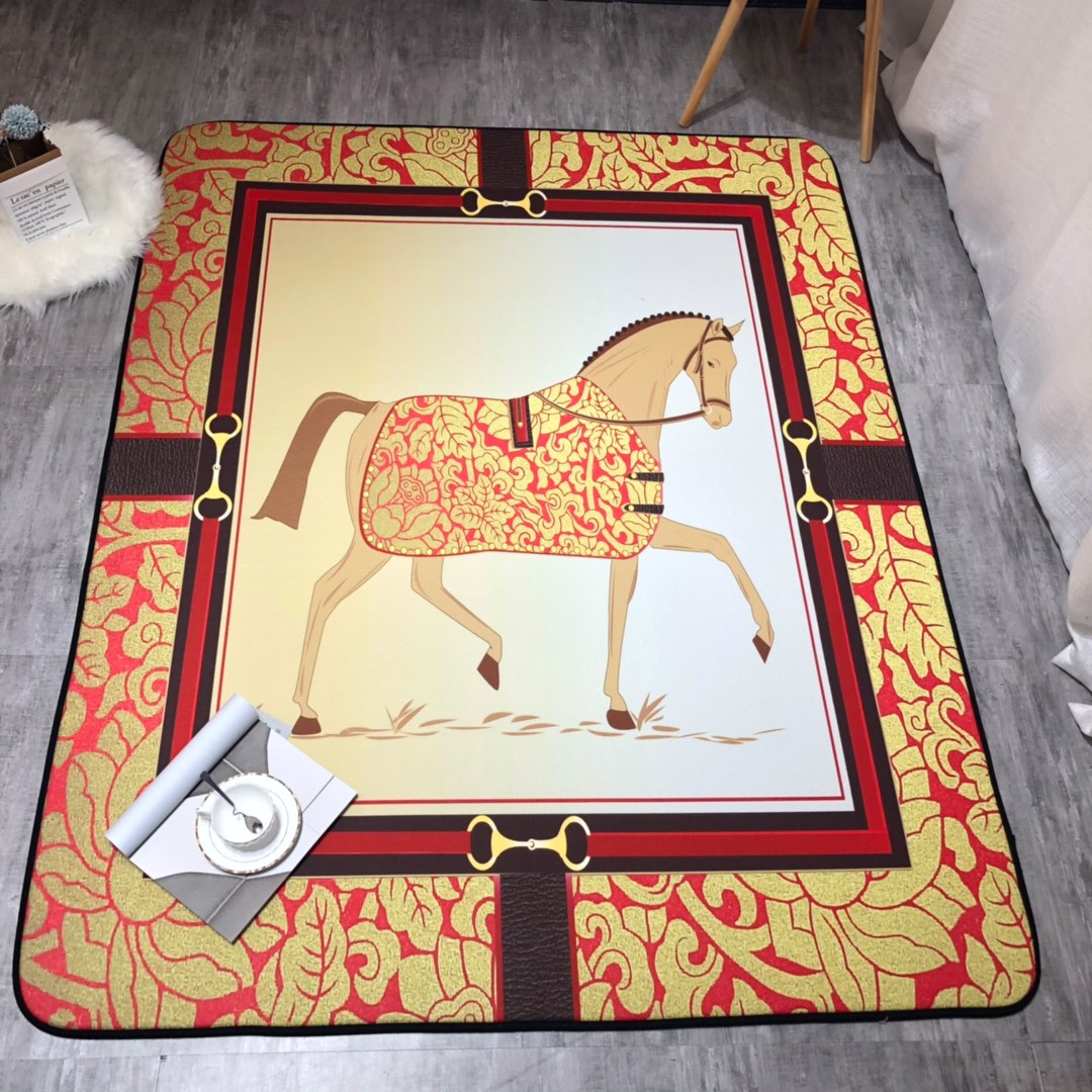超限定♪ エルメス 2026新作 カーペット絨毯 人気カーペット新品 オールシーズン 絨毯新居マット 新居寝具用品
