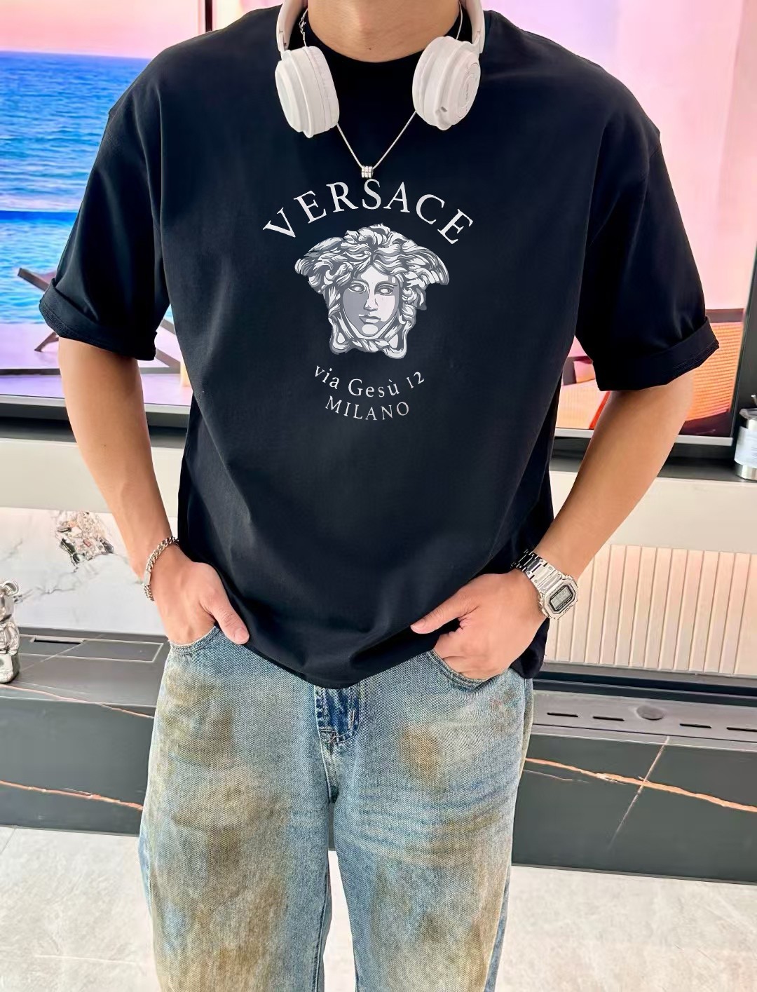 超希少！  2026 ヴェルサーチェ 新作 半袖Tシャツ 偽物