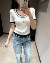 注目アイテム♡ 2026 シャネル 新作 半袖Tシャツ コピー 2色