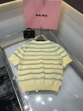肌触り最高な 2026 ミュウミュウ 新作 半袖Tシャツ コピー 2色
