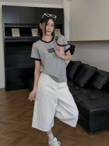 使い勝手良  2026 ミュウミュウ 新作 半袖Tシャツ 偽物