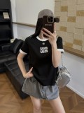 注目度抜群！ 2026 ミュウミュウ 新作 半袖Tシャツ スーパーコピー