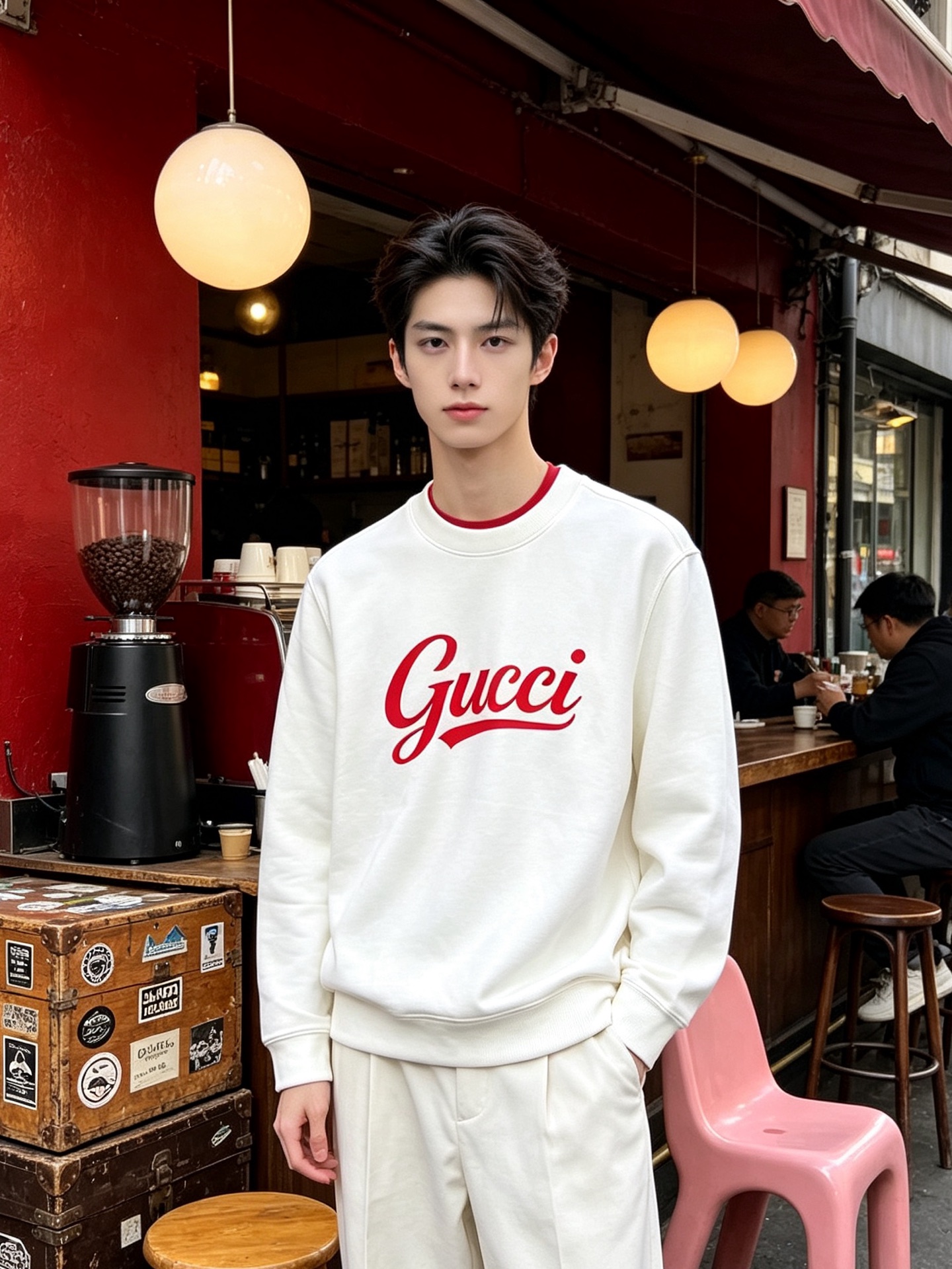 激安価格！  2027 グッチ 新作 長袖Tシャツ 偽物 2色