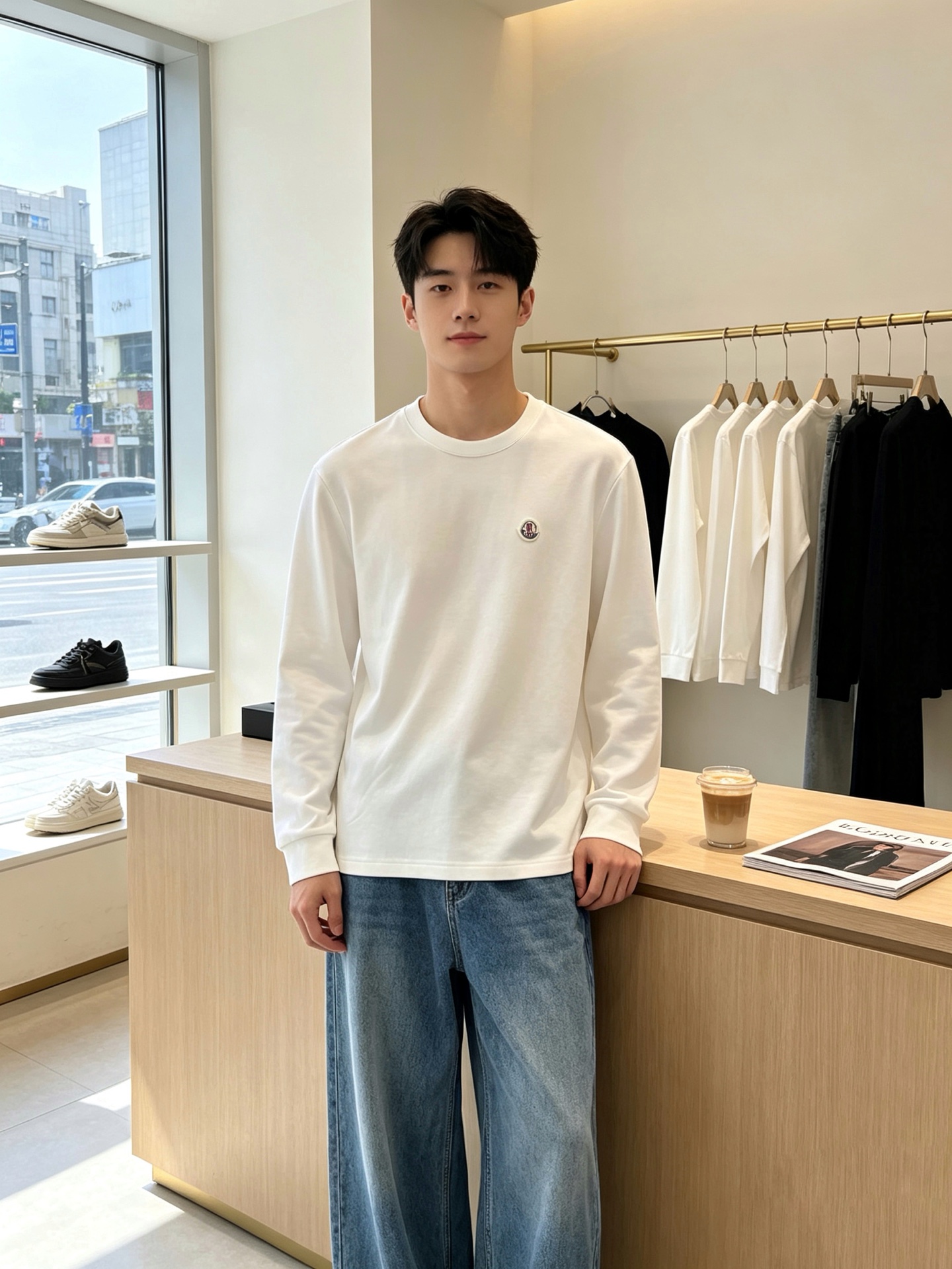 入手困難！2027 モンクレール 新作 長袖Tシャツ 偽物 3色