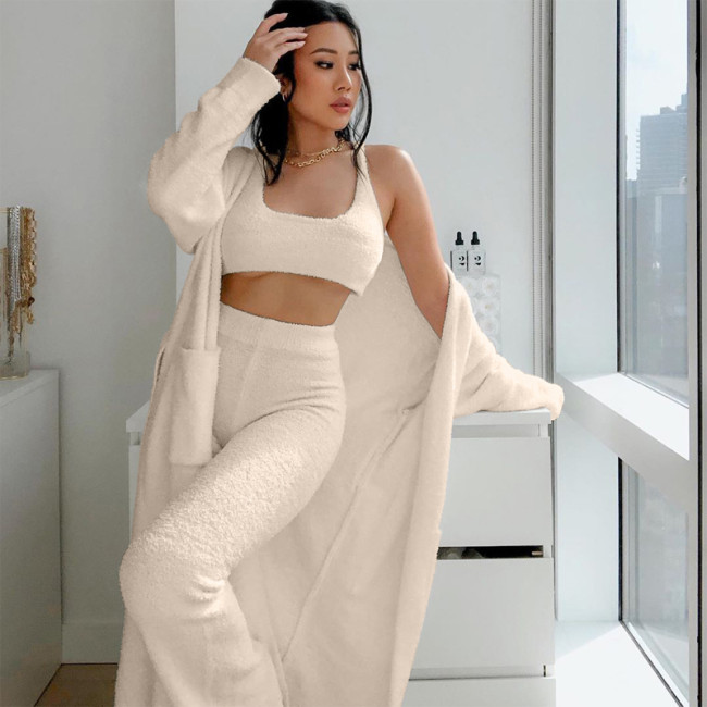 Knit Top Pants lounge set sleepwear new lounge wear Leisure Pajamas