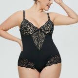 Sculpting Thong Plus Size Lace Bodysuit  Body Shaper