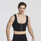 Men's Mesh Body Shaper X Cross Shape Slimming Shirt Tummy Waist Vest Elastic Sculpting Vest Shapewear