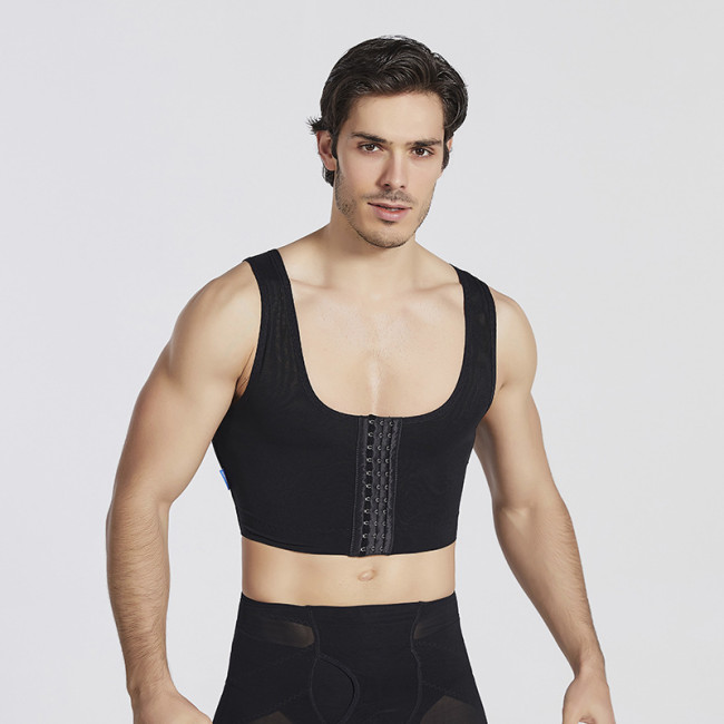 Men's Mesh Body Shaper X Cross Shape Slimming Shirt Tummy Waist Vest Elastic Sculpting Vest Shapewear