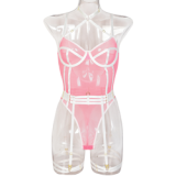 Crotchless Crossed Bondage Bodysuits Lingerie