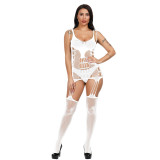 Hot Selling Open Crotch Sexy Women Fishnets Body Stockings  Sheer Mesh Bodysuit Women Sexy Bodystocking Lingerie