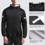 Body Building Men's Suana Suit Weight Loss Gym Sauna Top Men Long Sleeve Training Sauna Jacket with Hoodies
