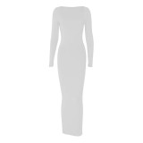 Custom Long Sleeve Solid Bodycon Skims Dress