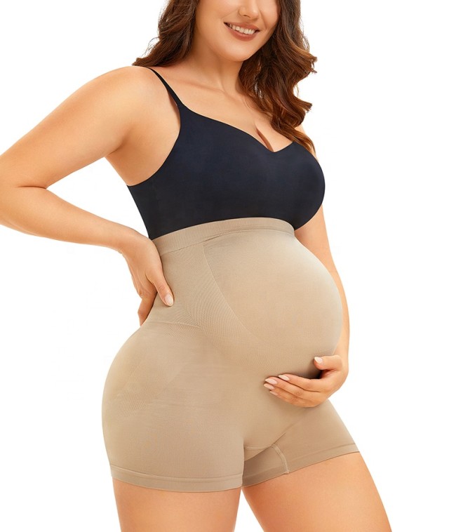 Mid-ThighsSeamless High Stretchy Maternity Shapewear for Dresses