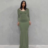 Summer Skims Casual Sleeveless High Waist Slim Sling Dress Long Casual Dresses