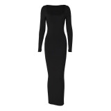 Custom Long Sleeve Solid Bodycon Skims Dress