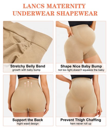 Mid-ThighsSeamless High Stretchy Maternity Shapewear for Dresses