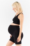 Womens pregnancy activewear low Compression moisture wicking soft Maternity shorts Shapewear