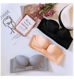 Wireless Sexy Push Up Invisible Bras Front Closure Strapless Seamless Bralette ABC Cup