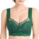ChaoRong Brand Ultimate Lift Stretch Full-Figure Seamless Lace Cut-Out Bra Sexy Lace Underwear Full Coverage Lace Plus Size Bra