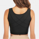 Women Post Surgical Slimmer Compression Sleeves Humpback Posture Corrector Tops Shapewear Bra