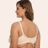 Cross-border Brand Boutique Plus Size Bra Fat MM Middle-aged Elderly Foreign Trade Bra Lace Cotton Underwear Full Cup Bralette