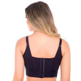 Plus Size GH IJ Deep Cup Wireless Hide Back Fat Full Back Coverage Bra