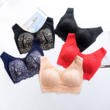 ChaoRong Brand Ultimate Lift Stretch Full-Figure Seamless Lace Cut-Out Bra Sexy Lace Underwear Full Coverage Lace Plus Size Bra