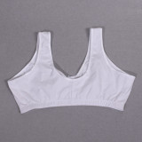 Ultra-thin Bra Front Buckle No Steel Ring Pure Cotton Large Size Underwear Women's Foreign Trade Bra