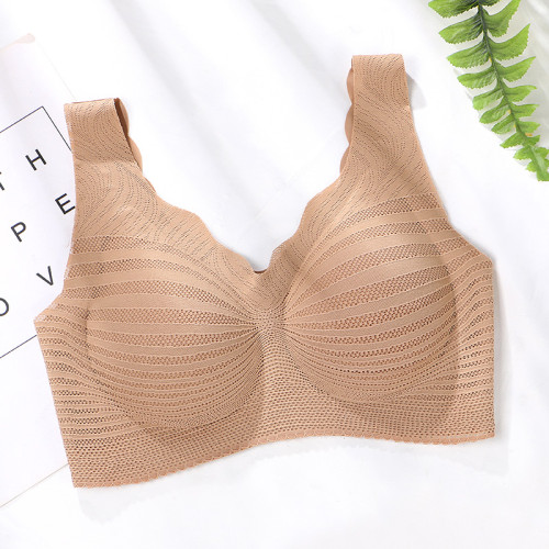 Top Seller Ladies Orthopedic Seamless Back Closure Posture Corrector Bra with Removable Pads
