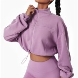 Performance-Ready 3-Piece Yoga Set with Quick Dry Leggings, Sports Bra, and Long Sleeve Hoodie