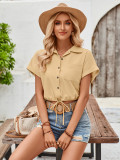 Summer Short Sleeve Fashion Casual V neck T-shirts