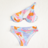 High Waist Bikini Swimwear Printed Split Sexy Swimsuit